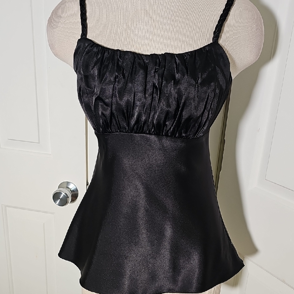 Lot of 2 Ruched Bustier Camisole Top. Size Large. Babydoll. Y2K. coral Brown